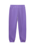 Benetton Kids' Cotton Fleece Elasticated Waist Joggers, Purple