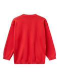 Benetton Kids' Logo Embroidered Jumper, Red