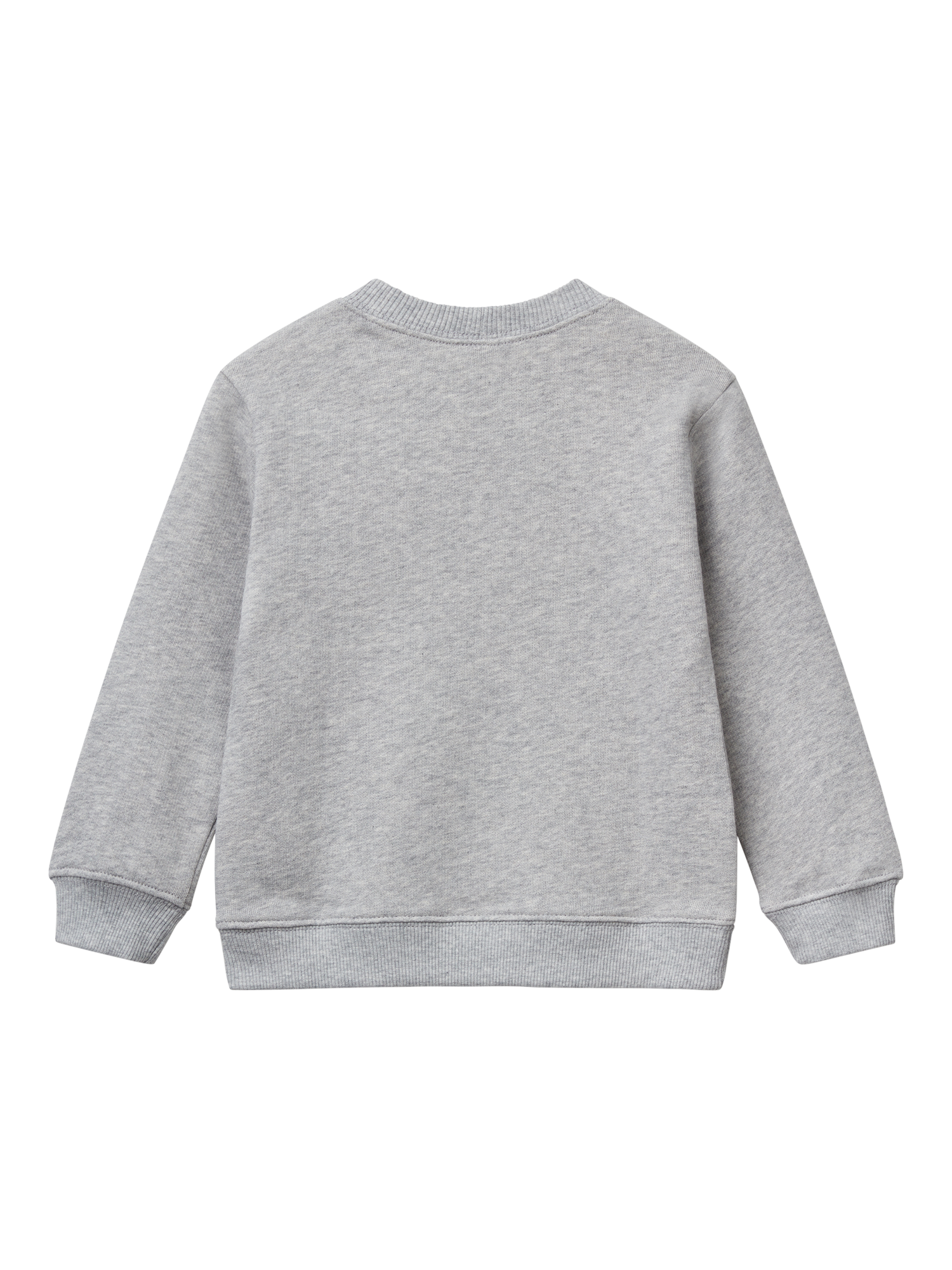 Product image 2 of 3, which shows Benetton Kids' Logo Sweatshirt, Medium Melange Grey, 2-3 years