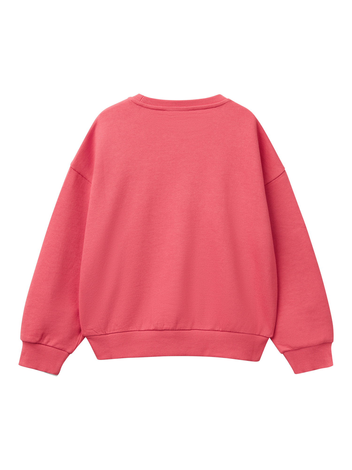 Product image 2 of 4, which shows Benetton Kids' Sequin Heart Sweatshirt, Cyclamen, 10-11 years