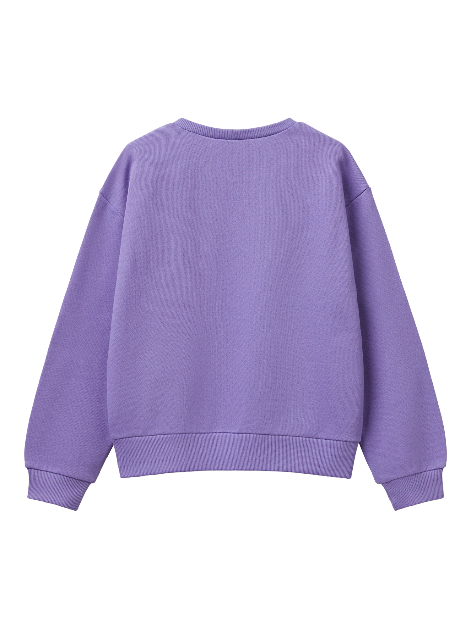 Product image 2 of 3, which shows Benetton Kids' Logo Sweatshirt, Periwinkle, 6-7 years