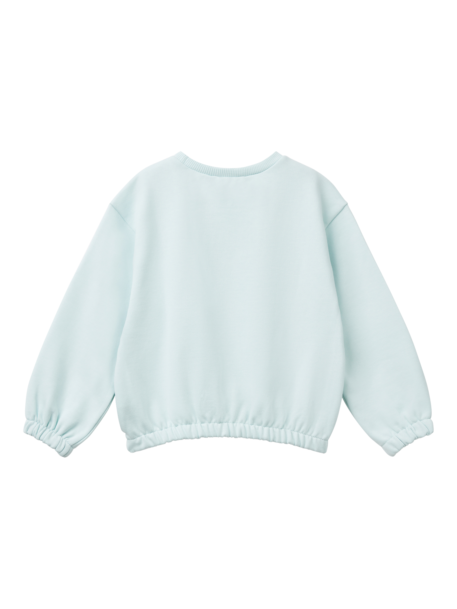Product image 2 of 3, which shows Benetton Kids' Pocket Detail Jumper, Aquamarine, 5-6 years