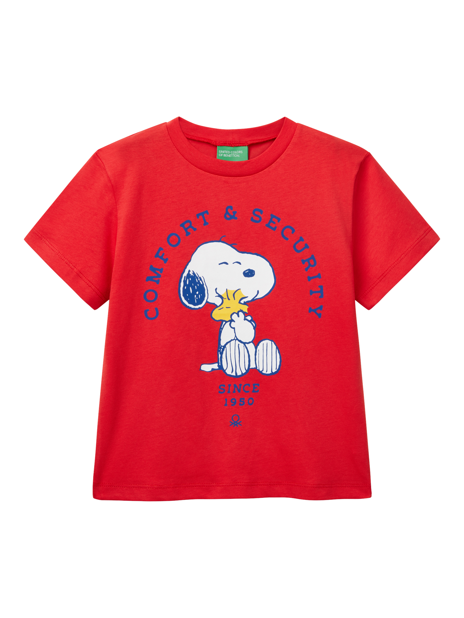 Benetton Kids' Snoopy Graphic T-Shirt, Red
