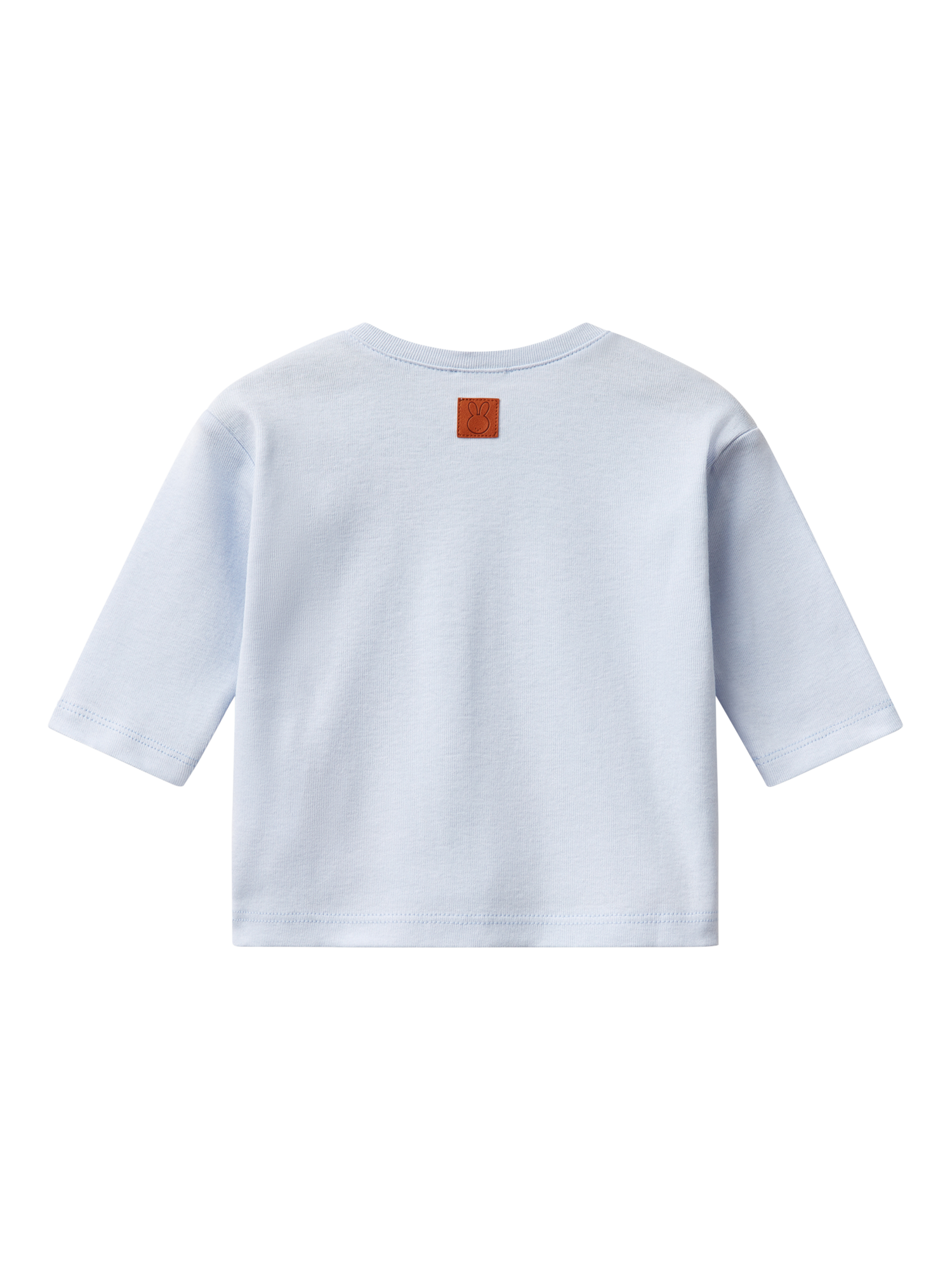 Product image 2 of 3, which shows Benetton Baby Jungle Sound Long Sleeve T-Shirt, Light Blue Powder, 1-3 months