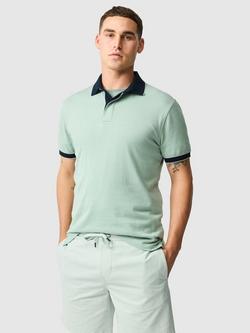 Rodd & Gunn Wilson Bay Cotton Slim Fit Short Sleeve Polo Shirt, Thyme