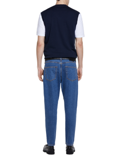 SISLEY Tapered Carrot Fit Jeans, Mid Blue - view 2, Mid Blue