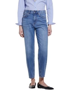 SISLEY Mom Fit Jeans, Blue, Blue