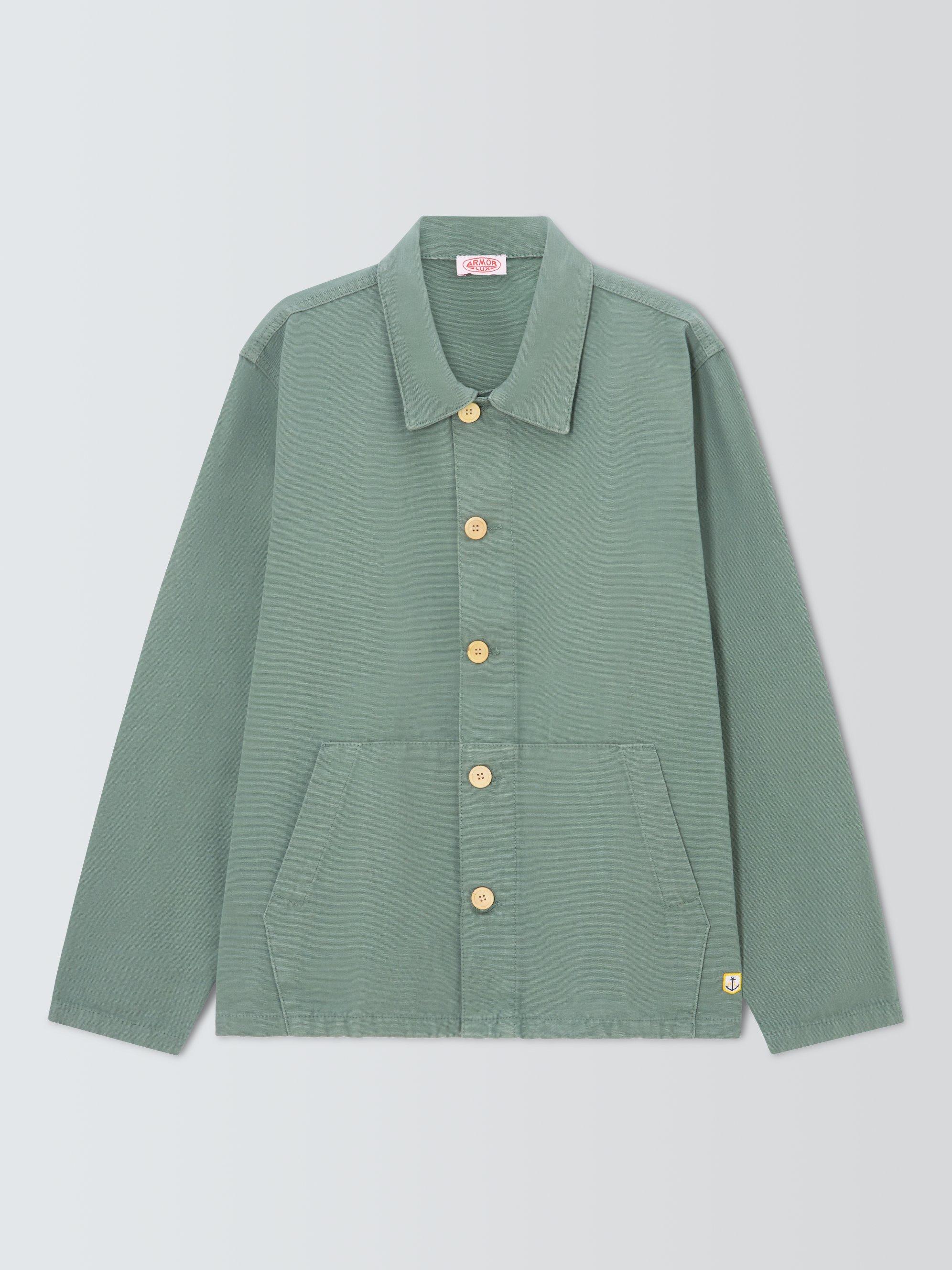 Product image 1 of 1, which shows Armor Lux Fisherman Cotton Canvas Jacket, Orto, S