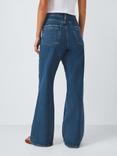 AND/OR Patch Pocket Flared Jeans, Mid Wash Blue