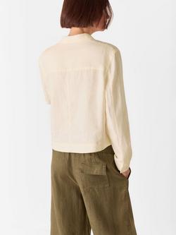 Whistles Abby Casual Linen Jacket - view 2, Ivory