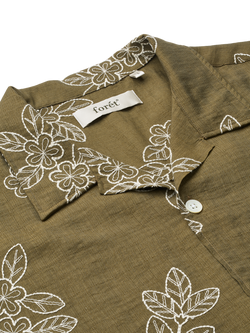 forét Leo Embroidered Shirt - view 2, Army