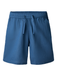 forét Serene Linen Blend Shorts, Blue