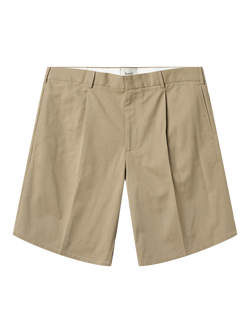 forét Tailored Twill Writer Shorts, Khaki, Khaki