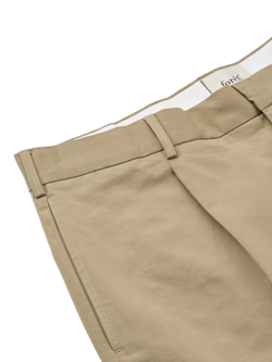 forét Tailored Twill Writer Shorts, Khaki - view 2, Khaki
