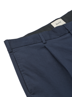 forét Tailored Twill Writer Trousers, Navy - view 2, Navy