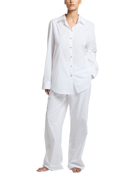 ASCENO London Oversized Shirt, White, White