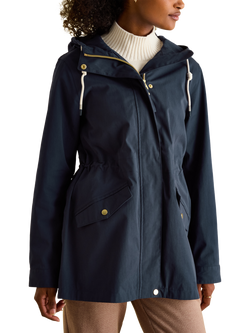 Joules Taped Seams Waterproof Raincoat, Navy Blue, Navy Blue