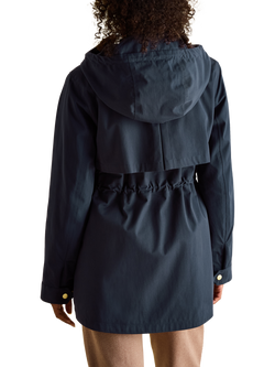 Joules Taped Seams Waterproof Raincoat, Navy Blue - view 2, Navy Blue