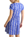 Joules Nia Floral Jersey Dress, Blue/Multi