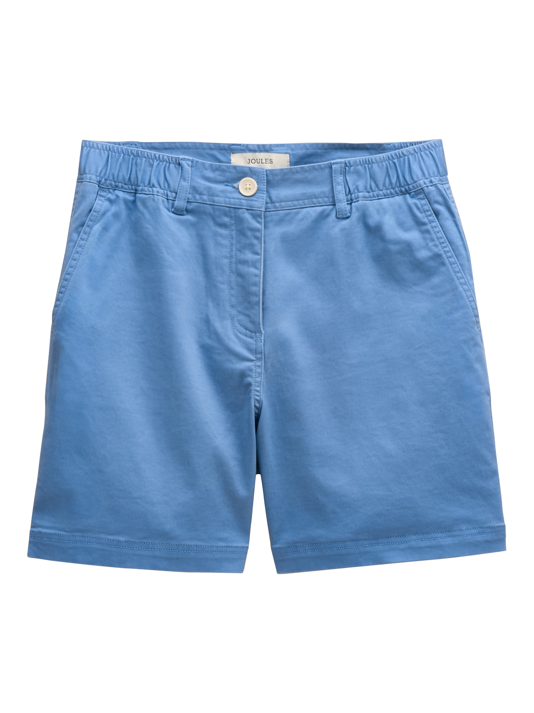 Product image 6 of 6, which shows Joules Cotton Blend Chino Shorts, Light Blue, 6