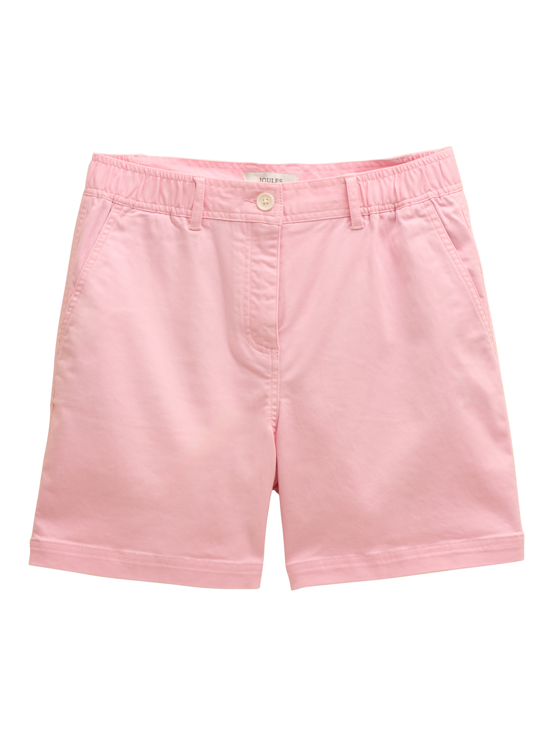 Product image 6 of 6, which shows Joules Mid Rise Chino Shorts, Pink, 6