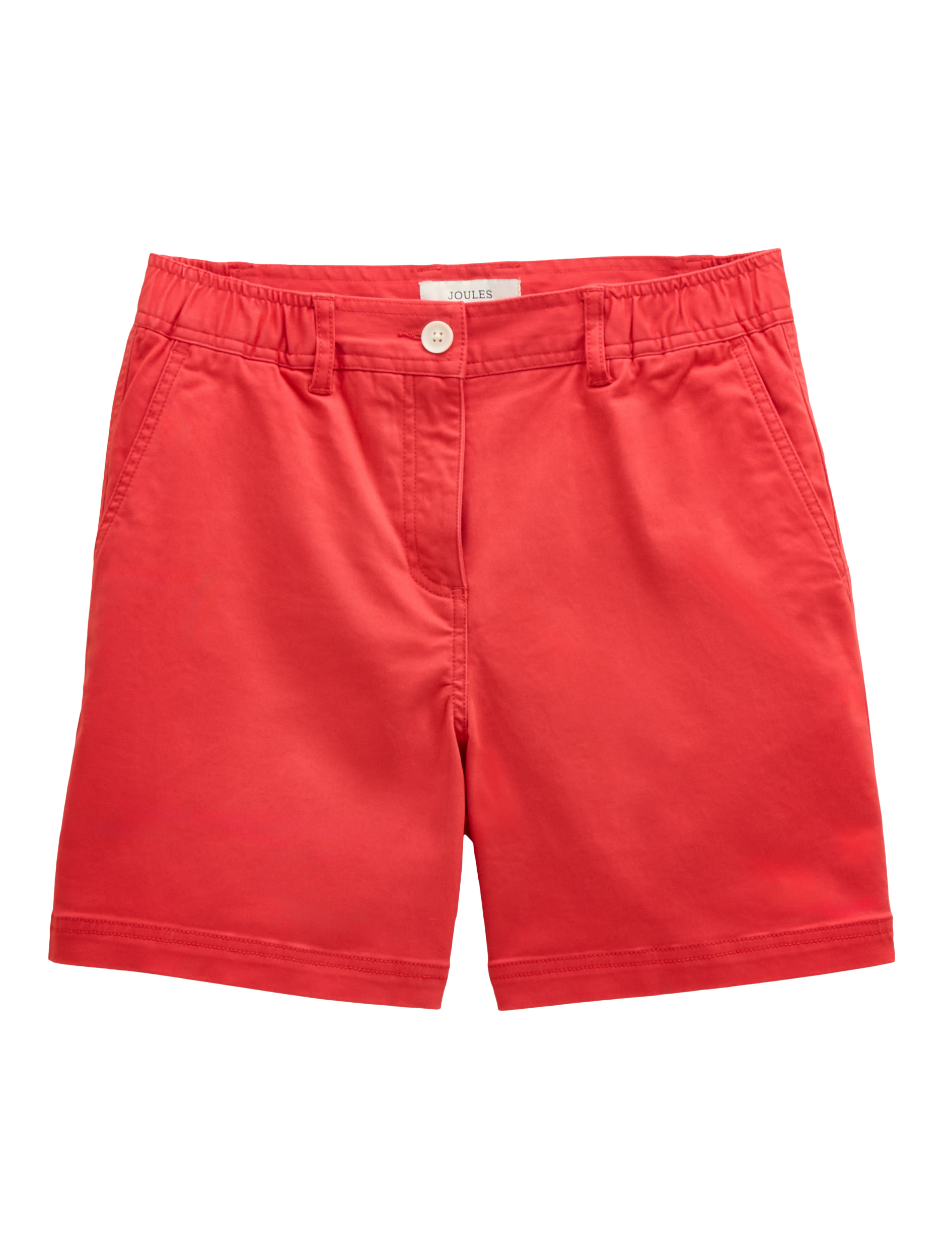 Product image 6 of 6, which shows Joules Cotton Blend Chino Shorts, Red, 6