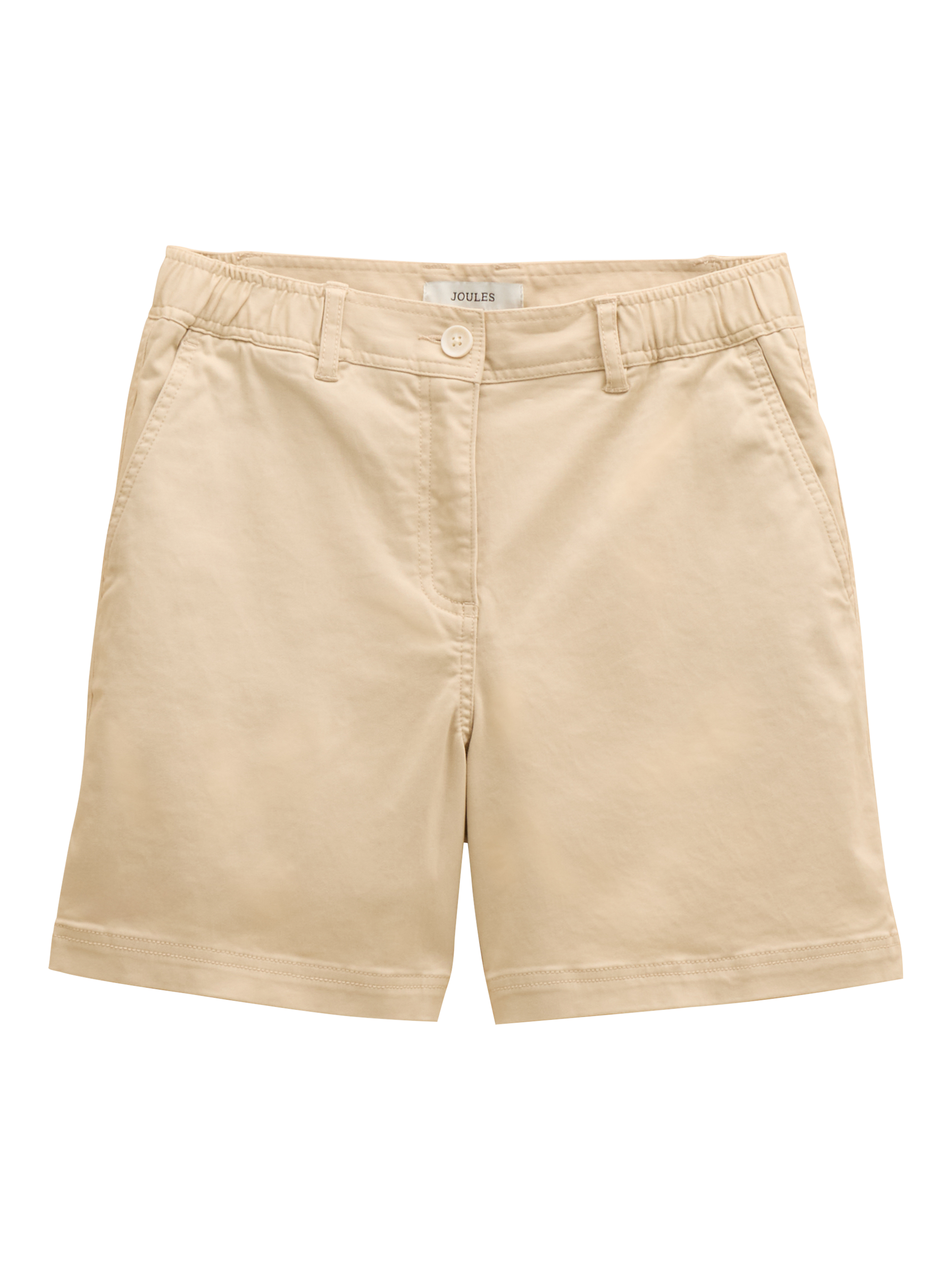 Product image 6 of 6, which shows Joules Cotton Blend Chino Shorts, Sand, 6