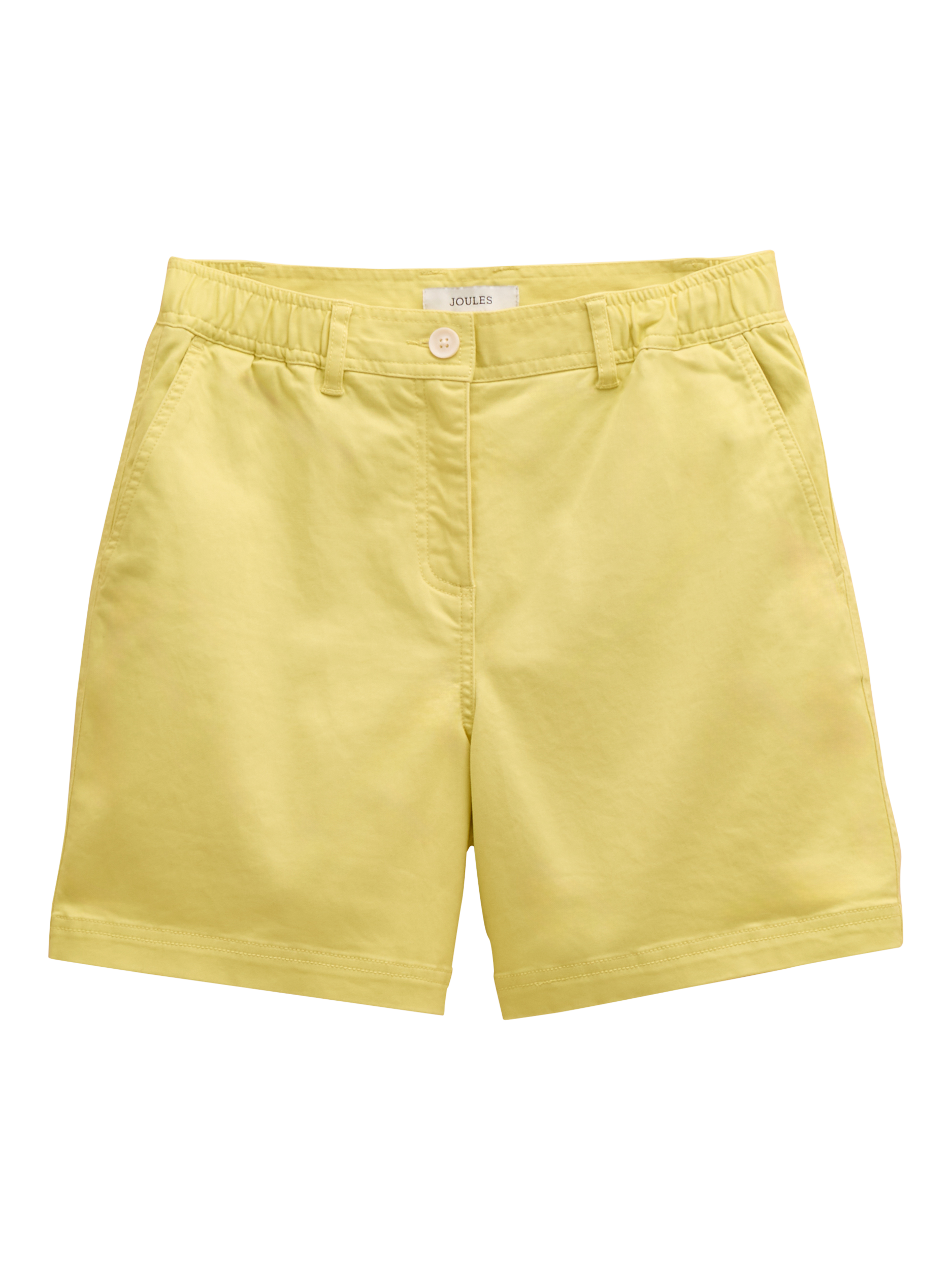Product image 7 of 7, which shows Joules Cotton Blend Chino Shorts, Yellow, 6