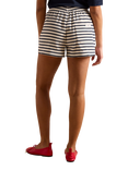 Joules Cotton Stripe Shorts, Natural/Multi