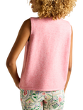 Joules Holly Button Tank Top, Pink