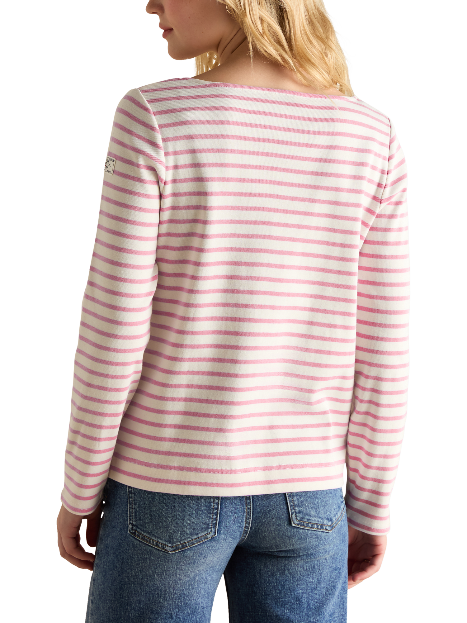 Product image 2 of 5, which shows Joules Stripe Long Sleeve Top, Lilac, 6