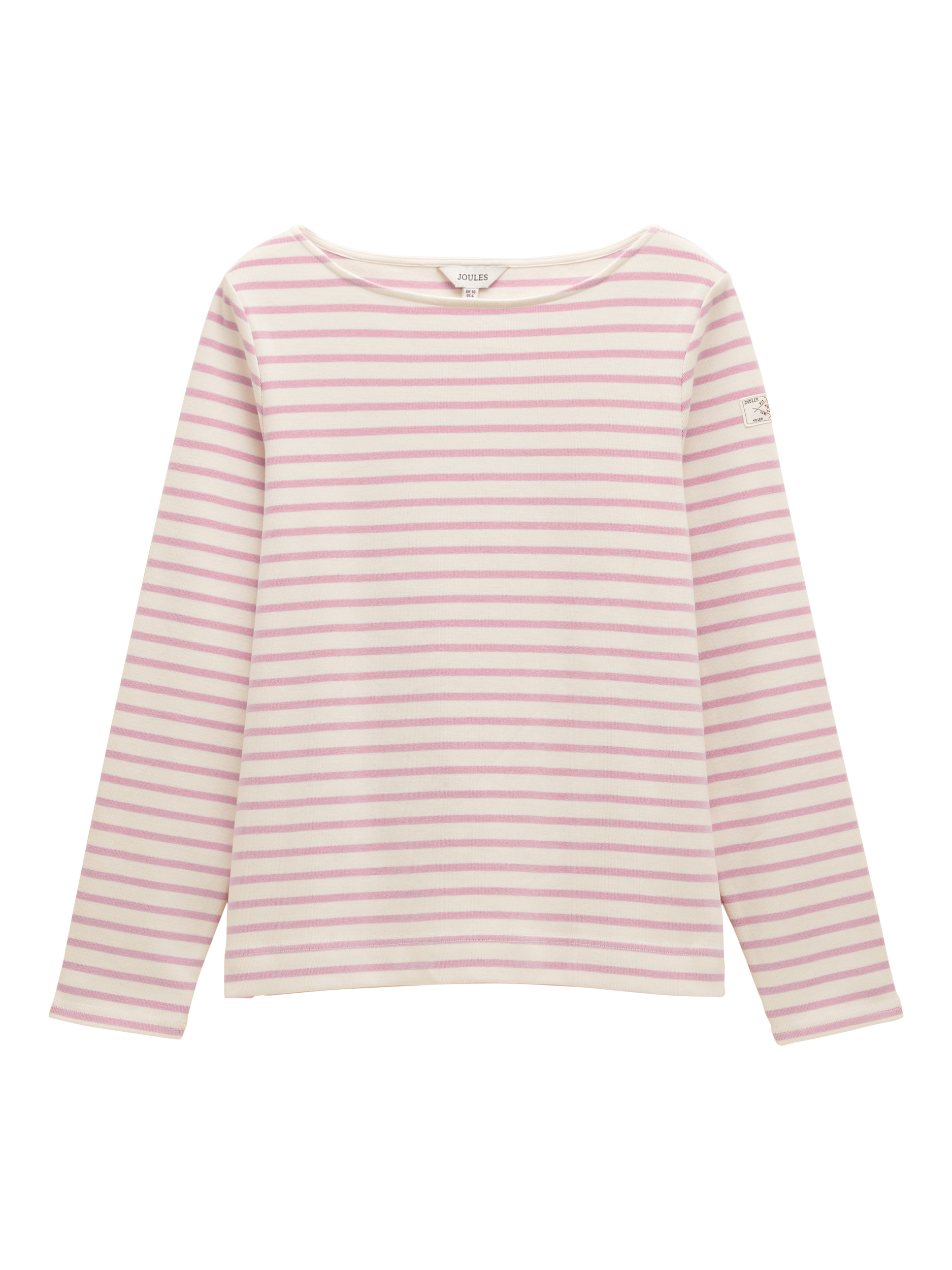 Product image 5 of 5, which shows Joules Stripe Long Sleeve Top, Lilac, 6