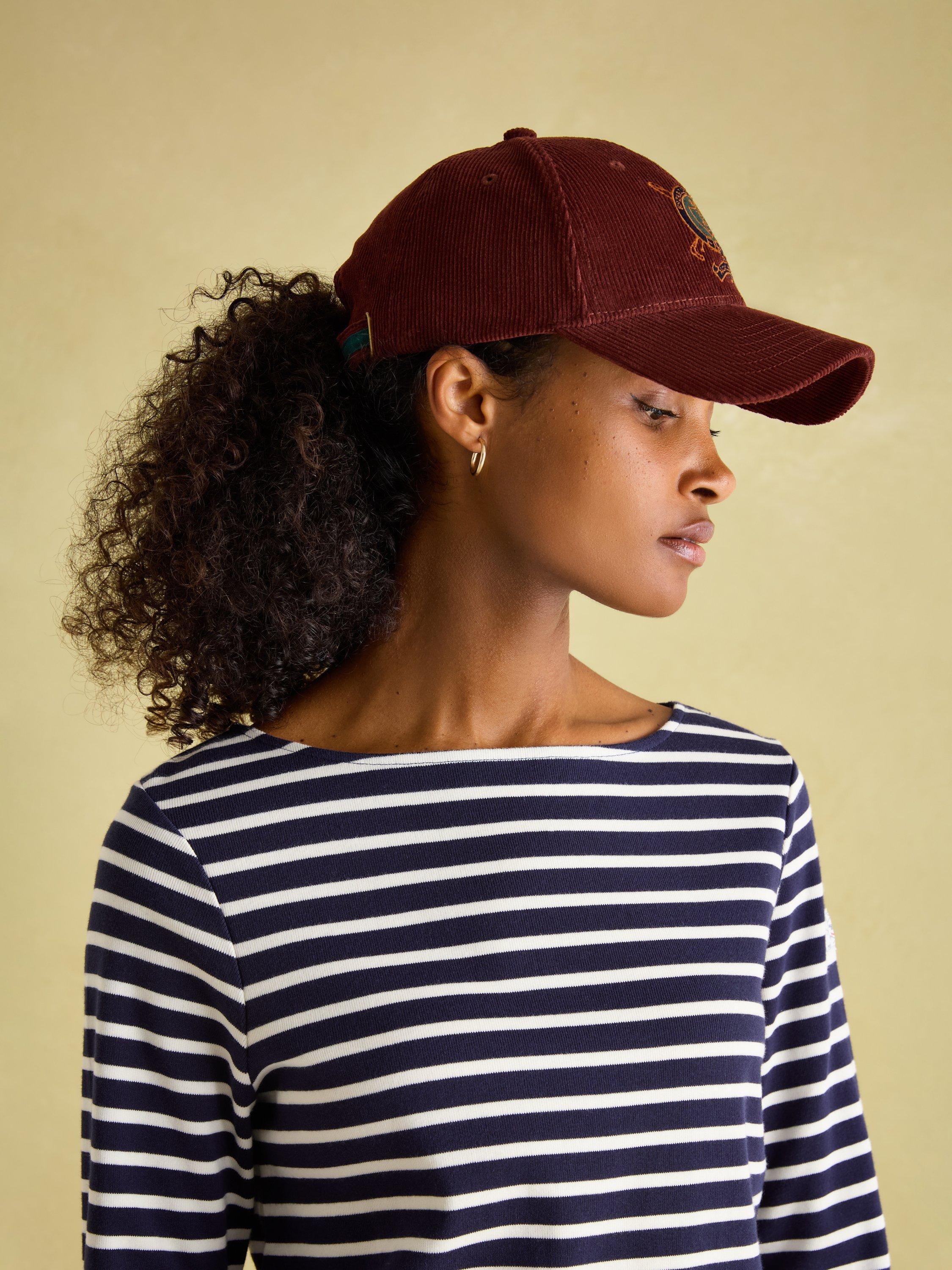 Product image 7 of 7, which shows Joules Stripe Long Sleeve Top, Navy/Cream, 6
