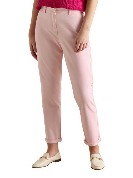 Joules Mid Rise Slim Fit Chinos, Pink