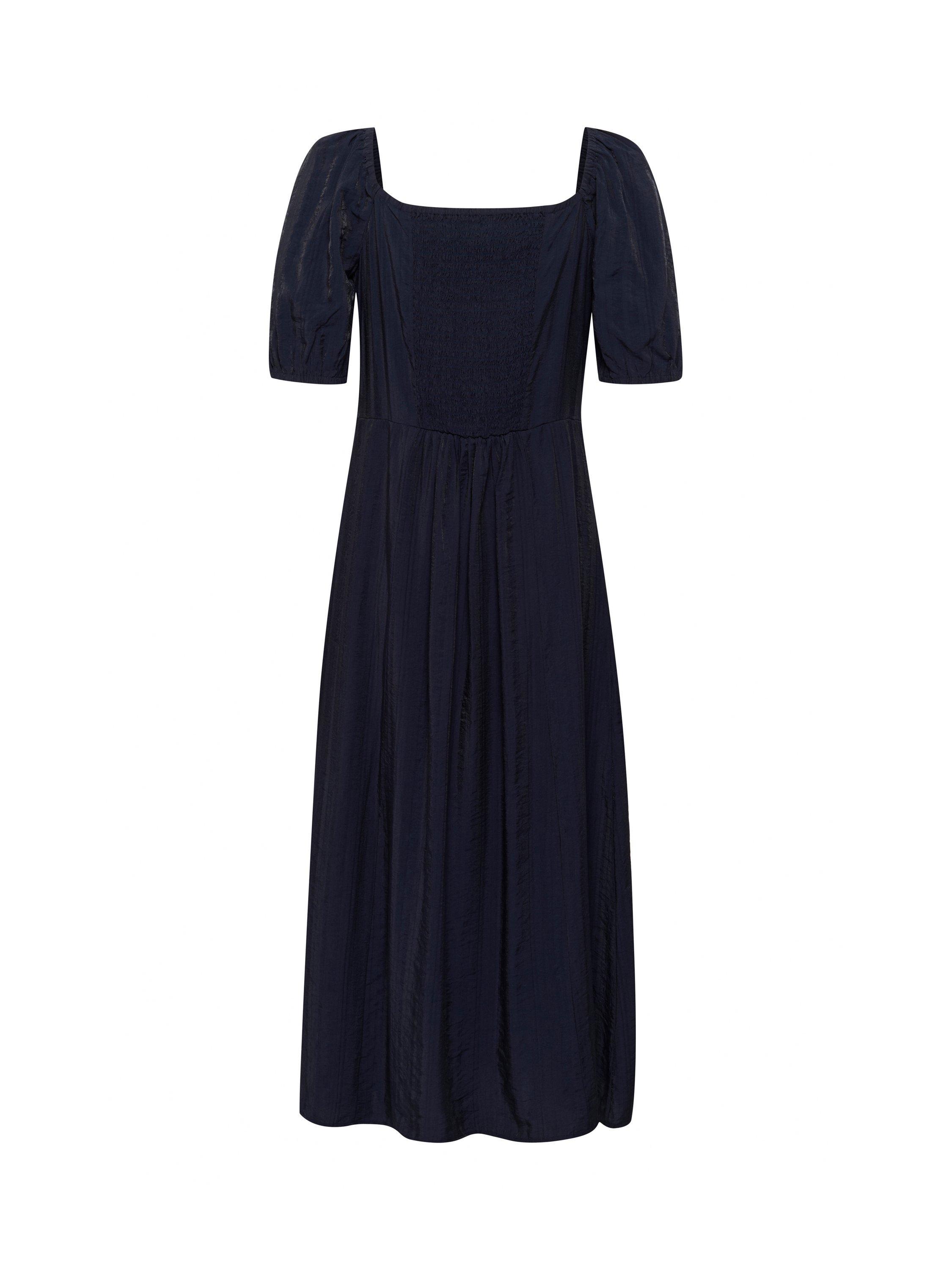 Product image 2 of 2, which shows Soaked In Luxury Emine Haiku Puff Sleeve Midi Dress, Night Sky, XS
