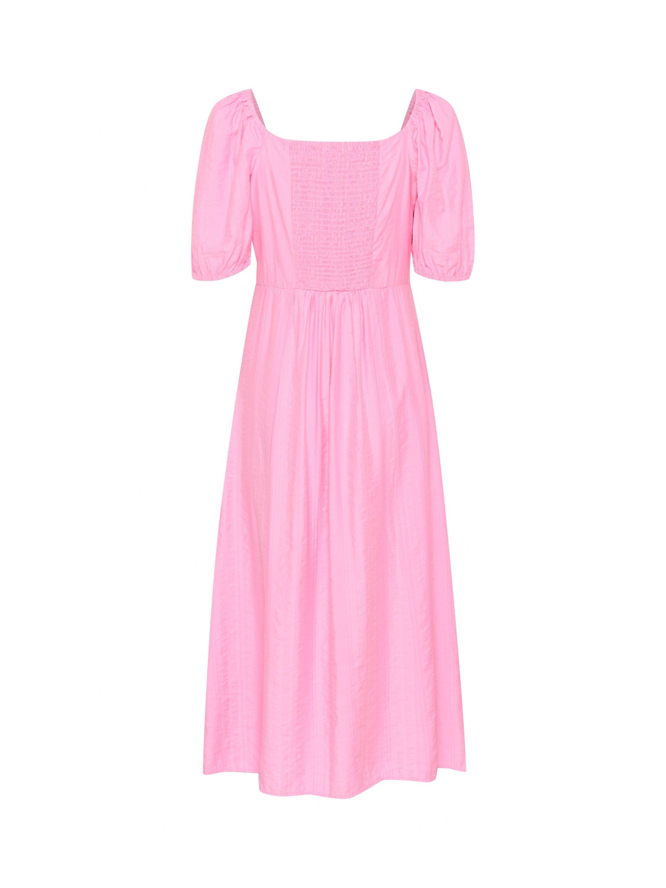Product image 2 of 2, which shows Soaked In Luxury Emine Haiku Puff Sleeve Midi Dress, Rosebloom, XS