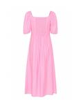 Soaked In Luxury Emine Haiku Puff Sleeve Midi Dress
