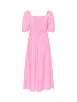 Soaked In Luxury Emine Haiku Puff Sleeve Midi Dress - view 2, Rosebloom