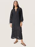 Soaked In Luxury Taya Chunky Lace Maxi Dress, Black