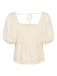 Soaked In Luxury Coopelia Tie Back Top, Whisper White