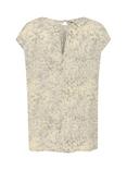 Soaked In Luxury Zaya Ditsy Print Top, Grey/Multi