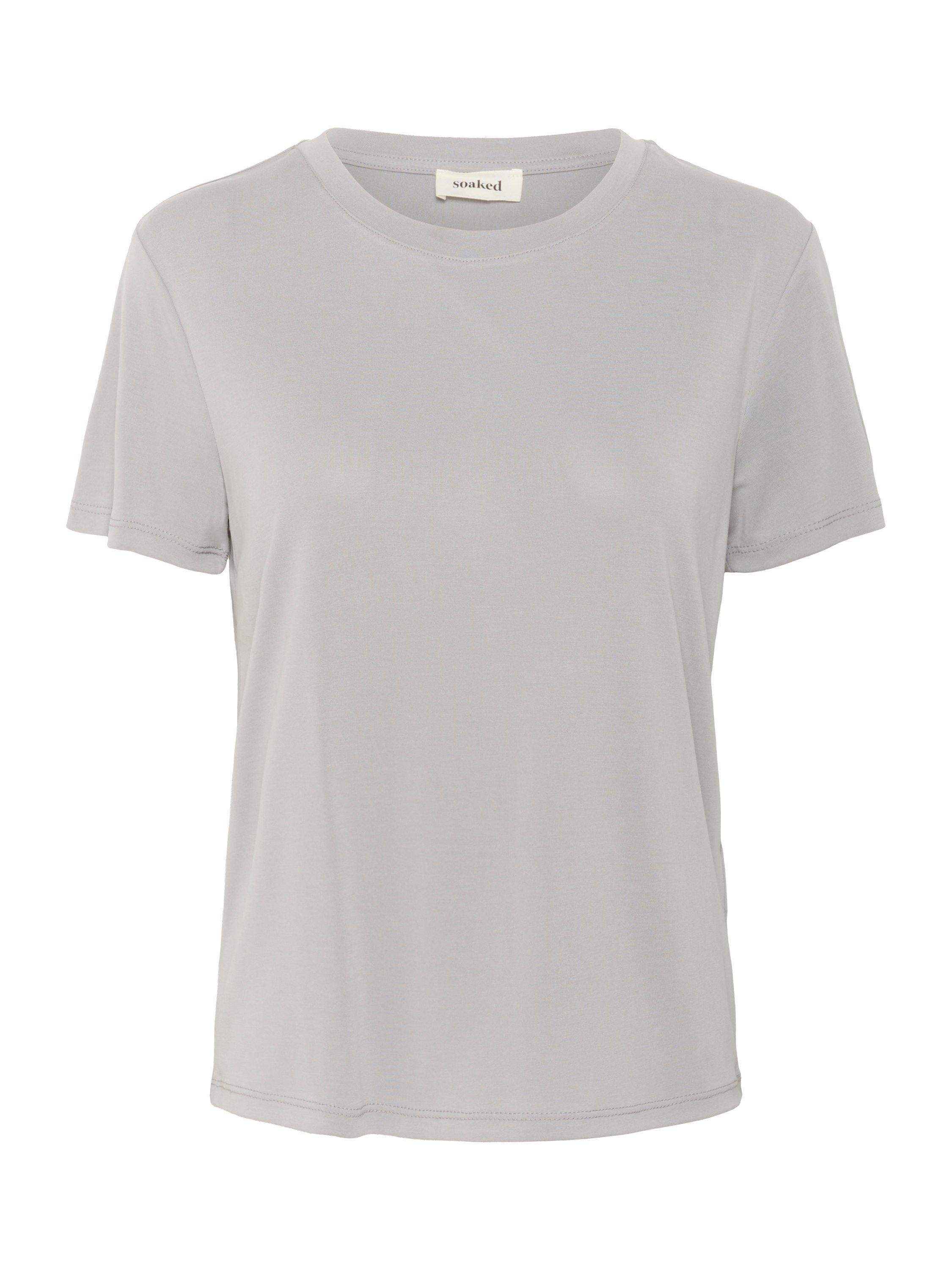Soaked In Luxury Columbine Crew Neck T-Shirt, Ultimate Grey