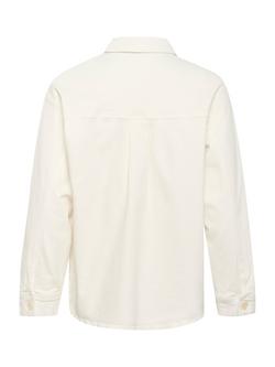 Soaked In Luxury Selino Long Sleeve Shirt, Off White - view 2, Off White