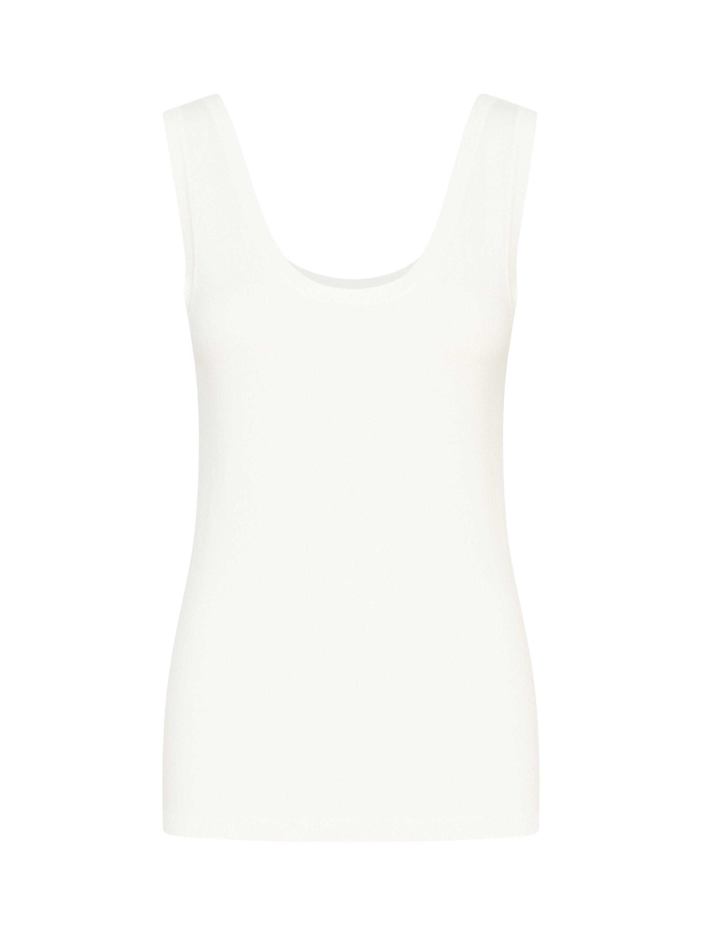 Product image 1 of 2, which shows Soaked In Luxury Spina Tank Top, Off White, M