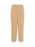 Soaked In Luxury Corinne Cropped Wide Leg Trousers, Travertine