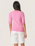 Soaked In Luxury Spina Stripe Jumper, Pink/White