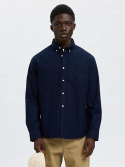 SELECTED HOMME Regrick Long Sleeve Button Shirt, Sky Captain, Sky Captain