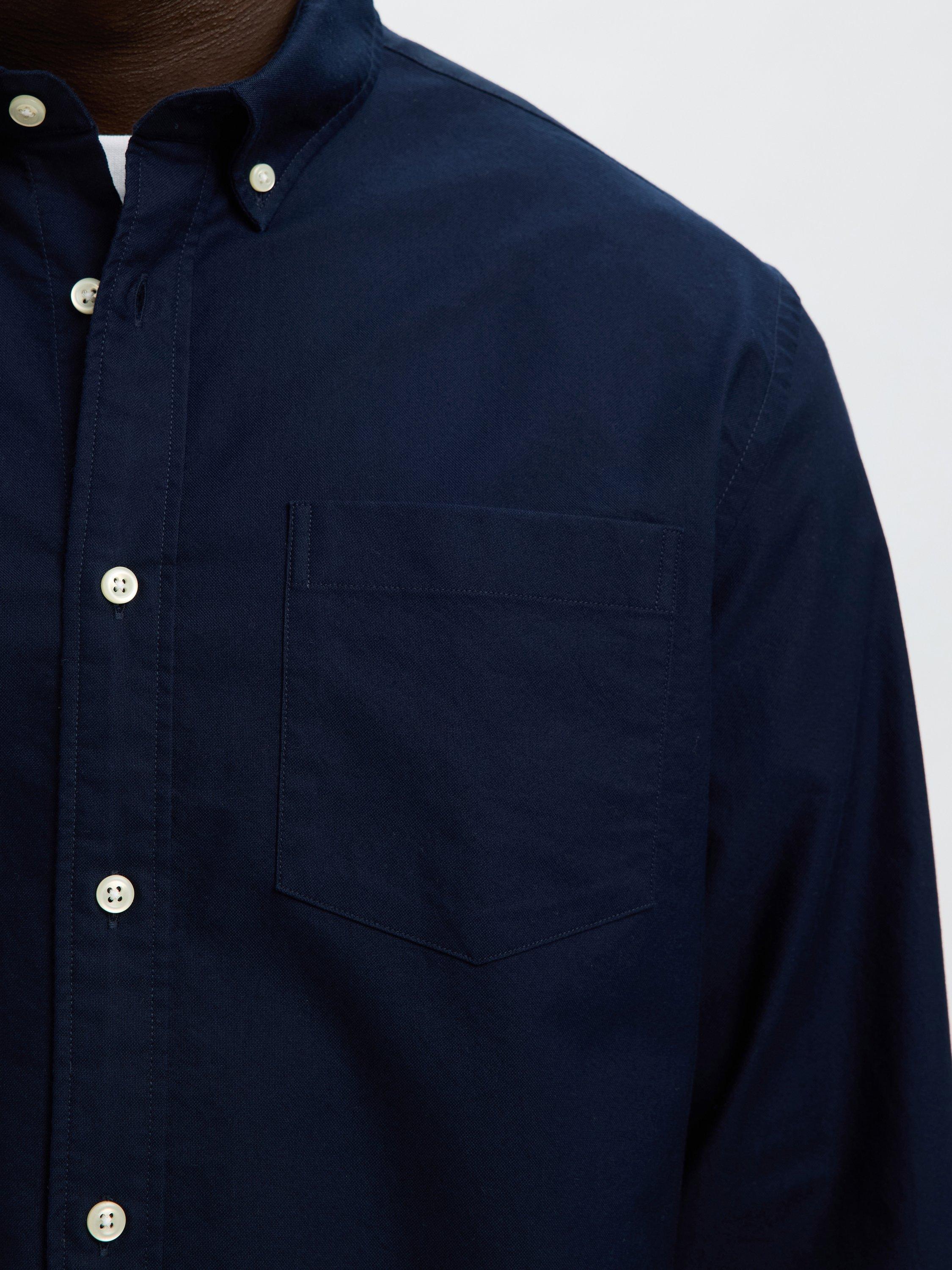 Product image 5 of 6, which shows SELECTED HOMME Regrick Long Sleeve Button Shirt, Sky Captain, S
