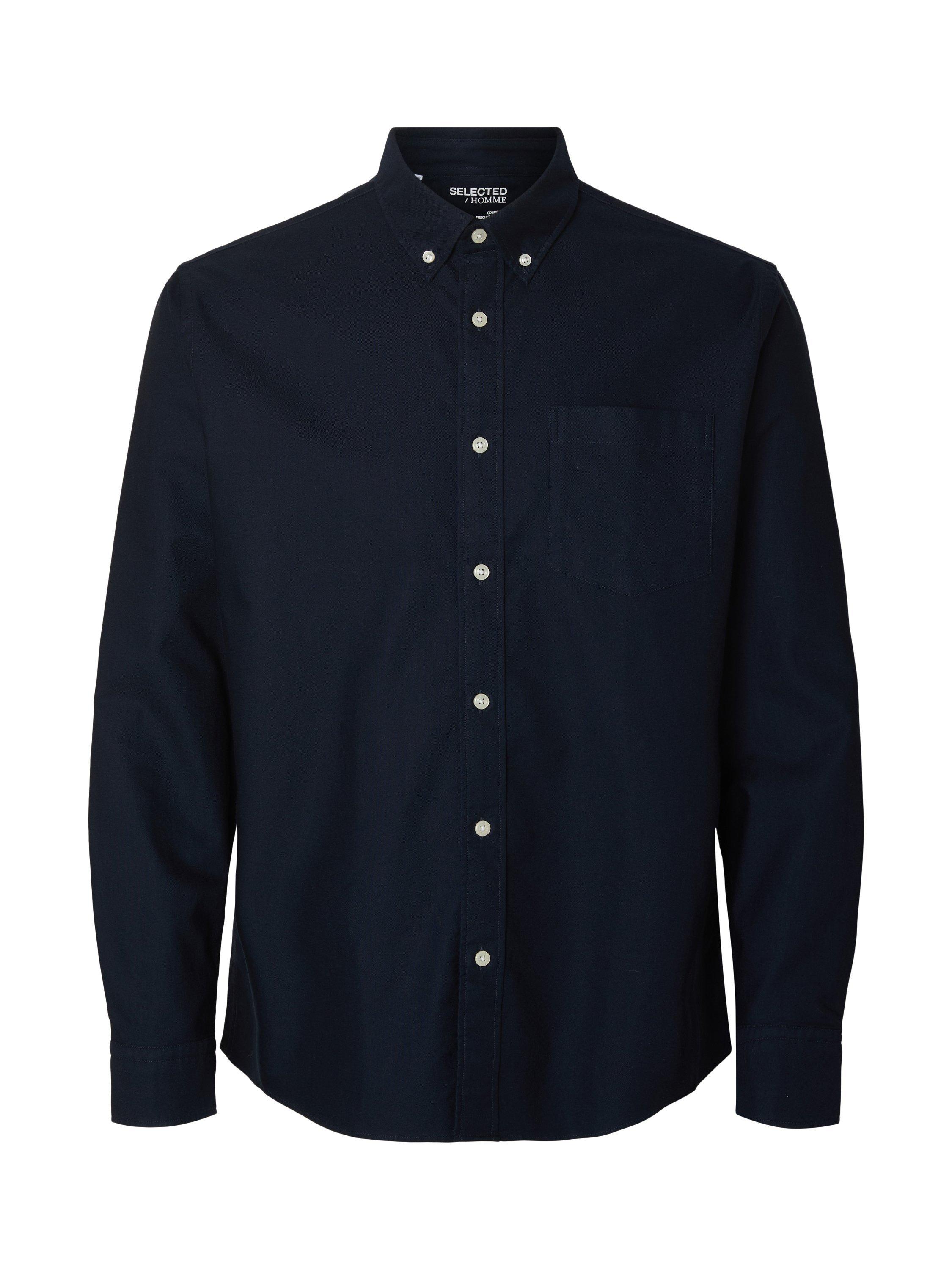 Product image 6 of 6, which shows SELECTED HOMME Regrick Long Sleeve Button Shirt, Sky Captain, S