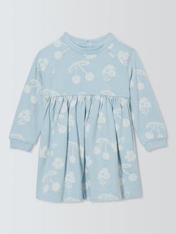 John Lewis Baby Cherry Jersey Dress, Natural, Natural